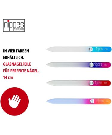 Nippes Glass Nail File Purple | 14 cm | Can be Used on Both Sides | Glass File for Nails | Nail File Glass | Glass File for Nails High Quality Lila - Buy Online on GoSupps.com