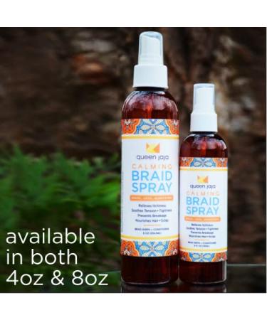Calming Braid Spray by Queen Jaja | Relieves Itchiness | Soothes Tightness | Prevents Breakage | Healthy Hair Growth | Anti Itching Braid Sheen - Buy Online on GoSupps.com