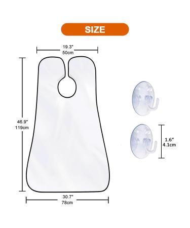 Beard Bib Apron for Easy Grooming | Non-Stick Beard Trimming Cloth with Suction Cups | Ideal Gifts for Men - Shop Internationally - Buy Online on GoSupps.com