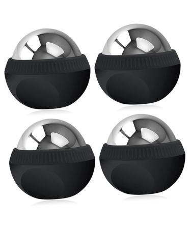 Beaupretty 4 pieces of massage globe made of stainless steel. Servant massage ball Massage roller made of stainless steel body massage device Massage device relaxing face massage gel fluid manual fitness
