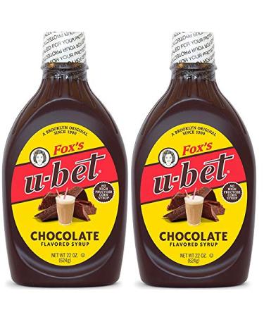 Fox's U-Bet Original Chocolate Flavor Syrup, 22 Oz, (Pack Of 2)