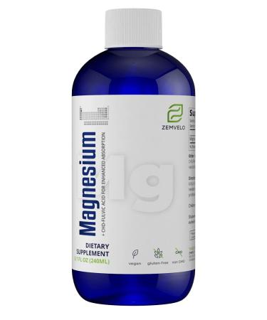 Liquid Ionic Natural Magnesium | 96 Day Supply | Longevity and Wellness | Mood Support | Restful Sleep | Muscle Support