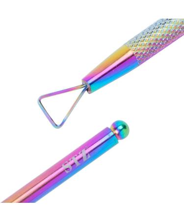 5pcs Nail Art Tools Pusher Remover Chameleon Double Sides Stainless Steel Dead Skin Stick Rod Manicure Care Tool Set JIGT01-05 - Buy Online on GoSupps.com