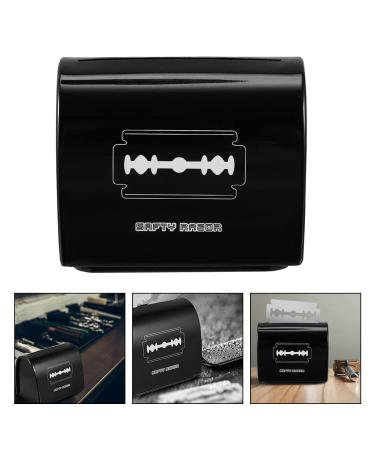Minkissy 3-Stage Blade Storage Box | All-Purpose Meter Dispenser & Razor Disposal Case | Barbershop Collection | Metal Storage for Sharp Objects - Buy Online on GoSupps.com