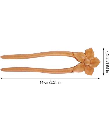 LALAFINA Wooden Hairpin Wedding Hair Clip Hair Styling Clip Decor Flower Hair Chopstick Women Wooden Hair Chopsticks Chinese Wood Hair Pin Flower Headpiece Vintage Hair Claw Bride - Buy Online on GoSupps.com
