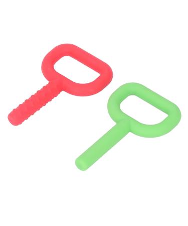 D Letter Hand Chew Toy - Silicone Sensory Teething Toy for Autistic Children | 2 Pack - Safe Soft & Durable - Buy Online on GoSupps.com