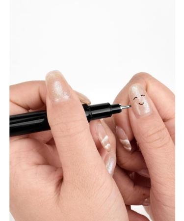 Nail Art Graffiti Pen Manicure DIY Drawing Painting Liner Brush Nail Art Beauty Tool Black Nail Art Graffiti Pen - Buy Online on GoSupps.com
