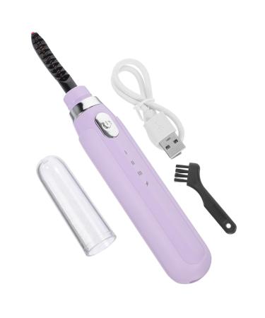 Healeved Electric Eyelash Curler Household Eyelash Tool Eyelash Supply Heat Eyelash Curler Eyelash Curler Electric USB Charging Eyelash Curler Lash Curling Device Household Lash Curler Purple