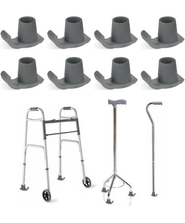 ciyeu 8 Pcs Walker Ski Glider Replacement Kit - Anti-Slip Plastic Walking Aid Parts Accessories - Buy Online on GoSupps.com
