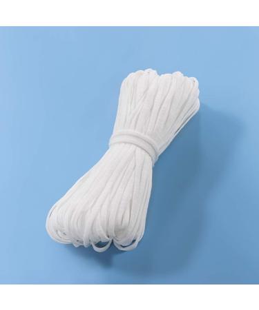 Generic 1/4 Inch White Elastic Bands - 50 Yards | Soft Ear Elastic Rope for Sewing & Crafting - Buy Online on GoSupps.com