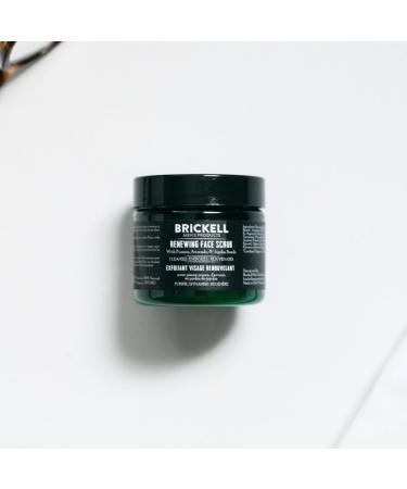 Brickell Men's Renewing Face Scrub - Organic Exfoliating Facial Scrub with Jojoba Beads and Coffee Extract 59mL - Buy Online on GoSupps.com