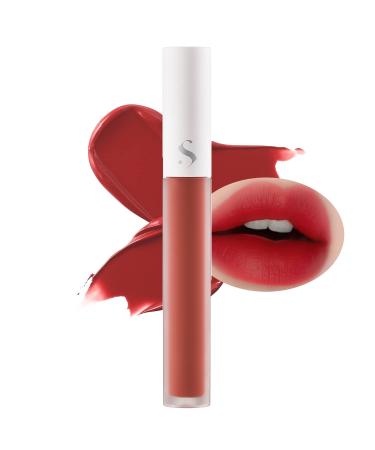 SAAT INSIGHT All-Time Mood Velvet Tint 4g (2PM) - Velvet Matte Highly Pigmented Lip Stain for Smudge-proof and Lasting Lip Makeup, Moisturizing Lip Gloss for Dry and Flaky Lips