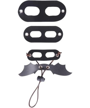 Adjustable Lizard Traction Rope & Leather Wings Leash - 3 Piece Pet Climbing Belt - Cool Black Training Accessory - Buy Online on GoSupps.com