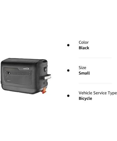 Ibera Bike Trunk Bag - PakRak Clip-On Quick-Release Waterproof Commuter Bag Black - Buy Online on GoSupps.com