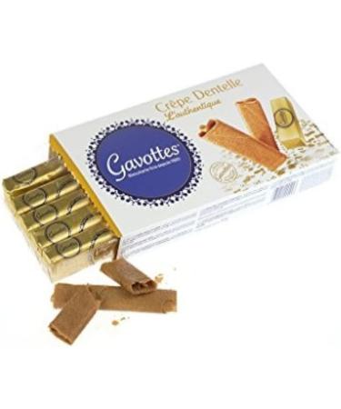  ANTICO CAFFE' NOVECENTO Gavottes Crepe Dentelle Authentic Original Local Production | Original Breton Fritters | Crunchy Rolled Biscuits - 4 x 125 Grams | Ready-Made Crepes - Buy Online on GoSupps.com