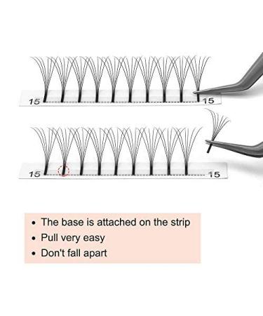 Shop Premium 3D 4D 5D 6D Eyelash Extensions - Finished Eyelash Compartments | 0.07 & 0.10 Volume Options | 5D-C-07 9mm - Buy Online on GoSupps.com