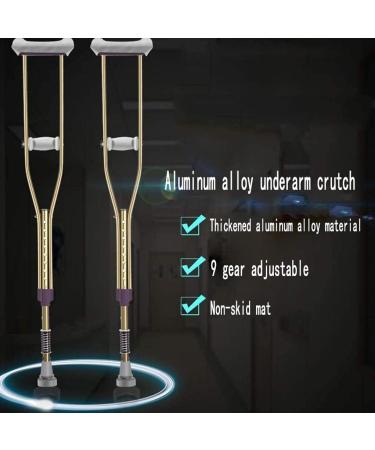 Crutches for Adults Underarm Underarm Crutches for Adjustable Medical Elderly Crutches underarms can be Adjusted to Aluminum Alloy Sticks Non- Slip Double Crutches for Adults and Teenager Great Run - Buy Online on GoSupps.com