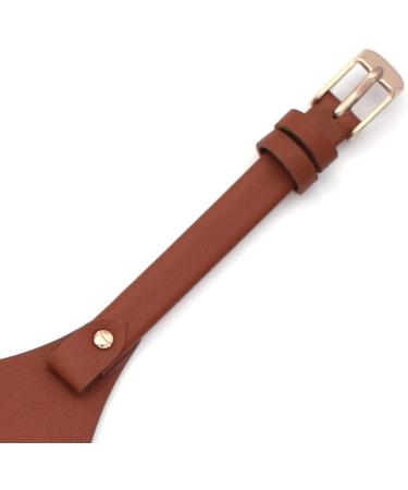 Genuine Leather Watch Strap for Fossil ES3148 ES4119 ES4176 ES3262 ES3077 - 8mm Spring Bar Replacement (Brown-2 - Buy Online on GoSupps.com