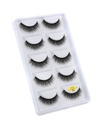 UAMOU Mink Eyelashes 10/50/100 Boxes Fluffy 3D Mink Lashes Makeup Natural Long Volume False Eyelashes Bulk Faux Cils Custom Cheerfully (Color : 5 Pairs X22 Size : 10 Boxes)