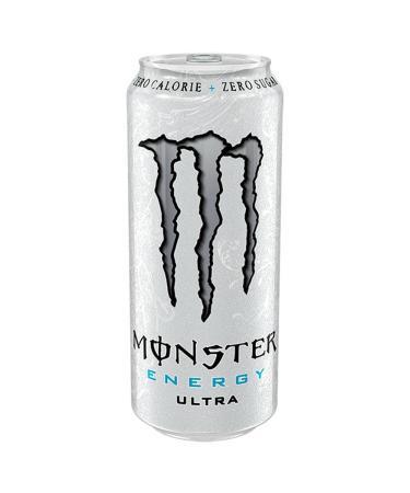 Monster Energy Ultra White - Caffeine Energy Drink with a gentle citrus taste - without sugar and without calories - in practical disposable doses (24 x 500 ml) Monster Ultra White 24x500 ml of light citrus taste 500 ml (24 Pack)