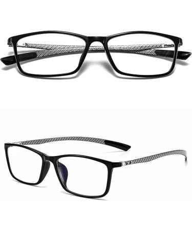High-Resolution Color Change Reading Glasses | Resin & Carbon Fiber Frames | Anti-Fatigue Anti-Radiation | Diopters +1.00 to +3.00 | Black Silver 2.50 - Buy Online on GoSupps.com