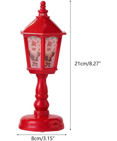 SAKEIOU Christmas Wind LED Electronic Candle Light Smokeless Desktop Lamp for Home Garden Yard Decoration New Year Gift Red - Buy Online on GoSupps.com