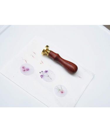 UNIQOOO 1 Inch Round Blank Wax Seal Stamp - Solid Brass Head for Wedding Invitations & DIY Projects - Buy Online on GoSupps.com