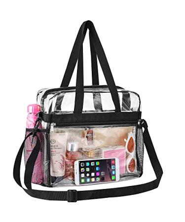 Oraben Clear Tote Bag Stadium Approved, Transparent See Through Clear Tote Bag for Work, Sports Games