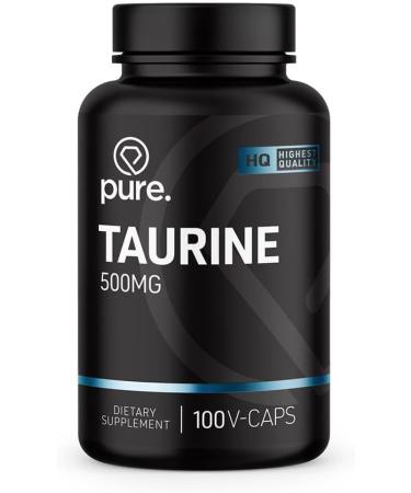 Pure Taurine 100 vegan capsules 500mg amino acids - Buy Online on GoSupps.com