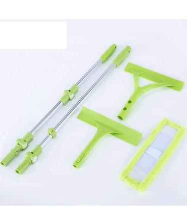Glass Wiper- Squeegee Glass Cleaner Household Cleaning High-Rise Window Telescopic Rod Cleaning Glass Scraping Artifact