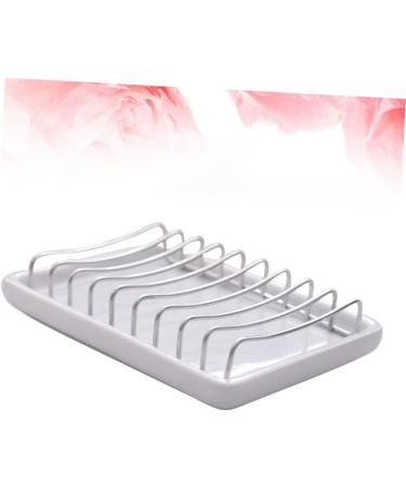 Ciieeo 3 Pcs Ceramic Soap Drainer Soap Holder for Soap Dish Holder Soap Dishes Soap Coaster Shower Soap Dish Christmas Tins with Lids Ceramic Soap Dish Single Layer White Soap Dispenser - Buy Online on GoSupps.com