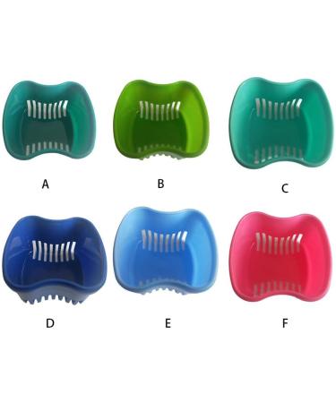 Denture Bath Box - Durable Artificial Tooth Retainer Case for False Teeth in Lake Green & Blue | International Shipping - Buy Online on GoSupps.com