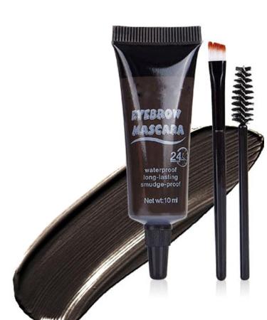 Eyebrow Tinting Cream Natural Definition 24 Hours (with 2 Brushes) Long Lasting Definition Natural Choice Waterproof Eyebrow Tinting Kit No Additives (4)