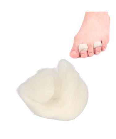 Wool Cushioning Toe Separator 1 Pack Breathable Sweat Absorbing and Reduce Friction Wool Toe Cushion Toe Separator Corrector