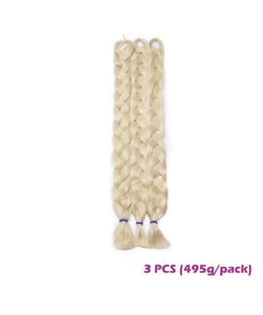 SEGO 41 Light Blonde Braid Extensions - Synthetic Crochet Braiding Hair (165g/bundle) - 3 Pieces - Buy Online on GoSupps.com