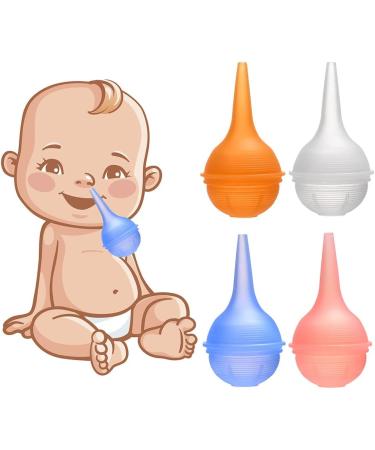 Food Grade Reusable Nasal Aspirator & Ear Syringe for Baby Toddlers & Adults - 3 Pack, Assorted Colors | Easy to Clean & Dishwasher Safe - Buy Online on GoSupps.com