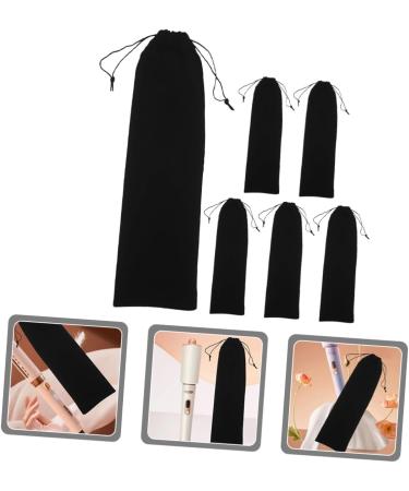 ABOOFAN 6pcs Hair Curler Organizer Hair Curling Wand Hair Tools Cover Flannel Hair Dryer Tool Set Travel - Buy Online on GoSupps.com