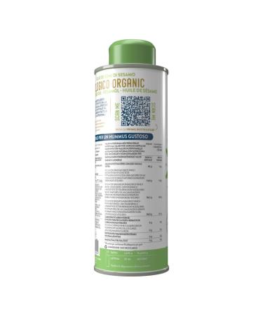Organic Cold-Pressed Sesame Oil - Benvolio 1938 | 250ml | 100% Pure & Healthy Unsaturated Fatty Acids - Ideal for Salad Dressing & Cooking - Buy Online on GoSupps.com