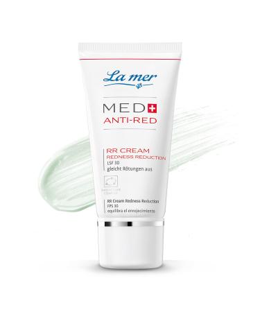 La mer MED+ Anti-Red - Redness Reduction Cream - Conceals Skin Redness - Adapts to Skin Tone - With SPF 30 - For Sensitive and Low-Moisture Skin - 30 ml