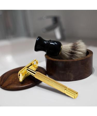 Uraqt Vintage Stainless Steel Safety Razor for Men - 2-Blade Head 10 Blades Travel Case & Mirror - High-Quality Wet Shaving Experience - Buy Online on GoSupps.com