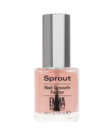 EMMA Beauty Sprout Nail Growth Factor Clear Base Coat - 12+ Free Formula, Vegan & Cruelty-Free - 0.5 fl. oz - Buy Online on GoSupps.com