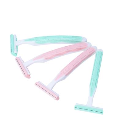 Beaupretty 4pi ces Rasoirs Double Lame De Verts Roses Pour pilation Aisselles Et Pratique Et moyen Comme Montr
