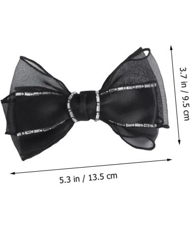 FRCOLOR Hair Fabric Butterfly Hair Clip hair bows girls hair clip women hair bow Women Cute Hair Clips black bows decor hair barrette s Miss South Korea Black - Buy Online on GoSupps.com