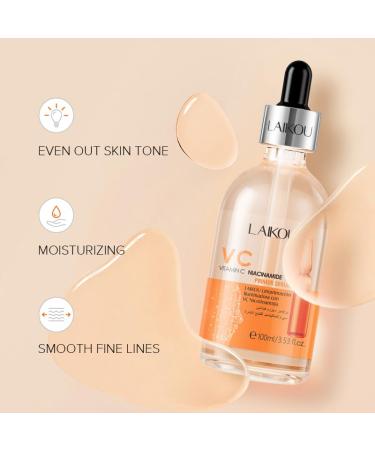 Vitamin C Essence Face Serum 100ml - Firming Hydrating & Smoothing for Even Skin Tone - Buy Online on GoSupps.com