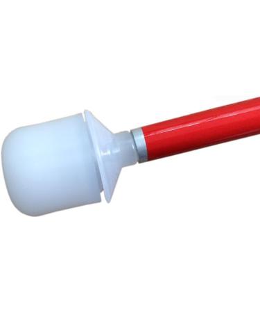 Aluminum Mobility Folding Cane for The Blind (Folds Down 5 Sections) (140 cm (55 inch)) 140cm (55 inch) - black handle - Buy Online on GoSupps.com