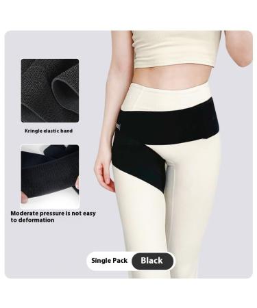 Lewey Elastic Hip Support Belt for Hip Joint Protection Post Liposuction Post-Surgery Thigh Compression Bandage (Color : Black Size : S (waist 58-80cm)) S (waist 58-80cm) Black - Buy Online on GoSupps.com