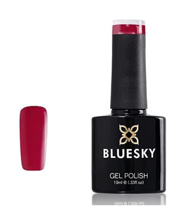 Bluesky Gel Nail Polish Magenta Kiss Cs01 Red Pink Long Lasting Chip Resistant 10 ml (Requires Curing Under UV LED Lamp) Magenta Kiss Cs01 10 ml (Pack of 1)
