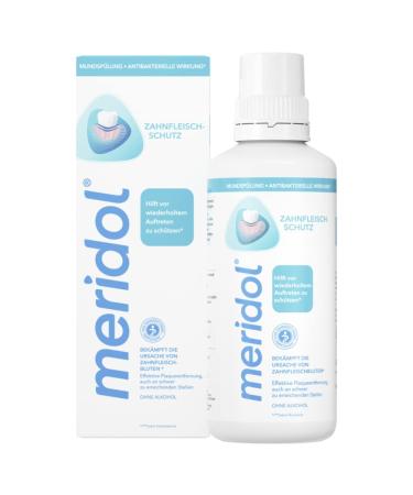 Meridol mouthwash 400ml - antibacterial effect for healthy teeth & gums without alcohol 400 ml (1 -pack) 1 x 400ml of mouthwash (bottle in the box) - Buy Online on GoSupps.com