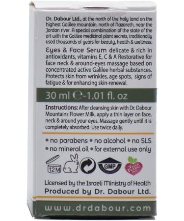 Dr. Dabour Eyes & Face Serum - Natural Skincare Eye and Face Cream Anti-Aging Retinol Serum Vitamin C Serum Enriched with Antioxidants Vitamins and herbal extracts - Buy Online on GoSupps.com