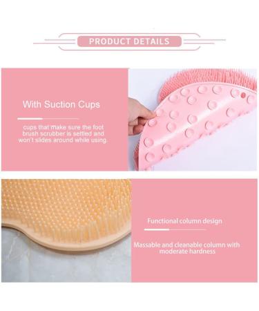 Tookie Soft Shower Foot & Back Scrubber with Suction Cup - Orange - Buy Online on GoSupps.com